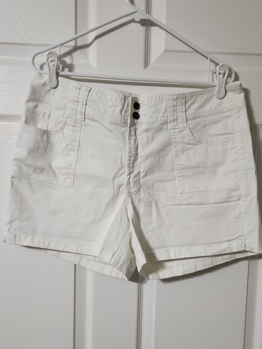 High Sierra White Cargo Shorts Relaxed Fit, Sift Ribbed, Size 14